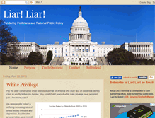 Tablet Screenshot of panderingpoliticians.com